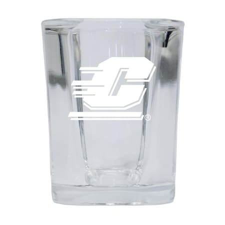 R & R Imports SGSE2-C-CMI20 Central Michigan University 2 Oz Square Shot Glass Laser Etched Logo Design - Pack Of 2